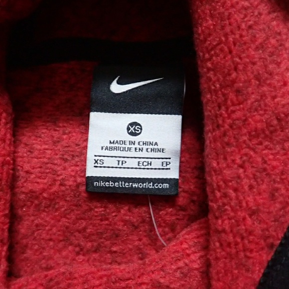 Nike Marled Red Hoodie XS - NWT - Picture 4 of 6